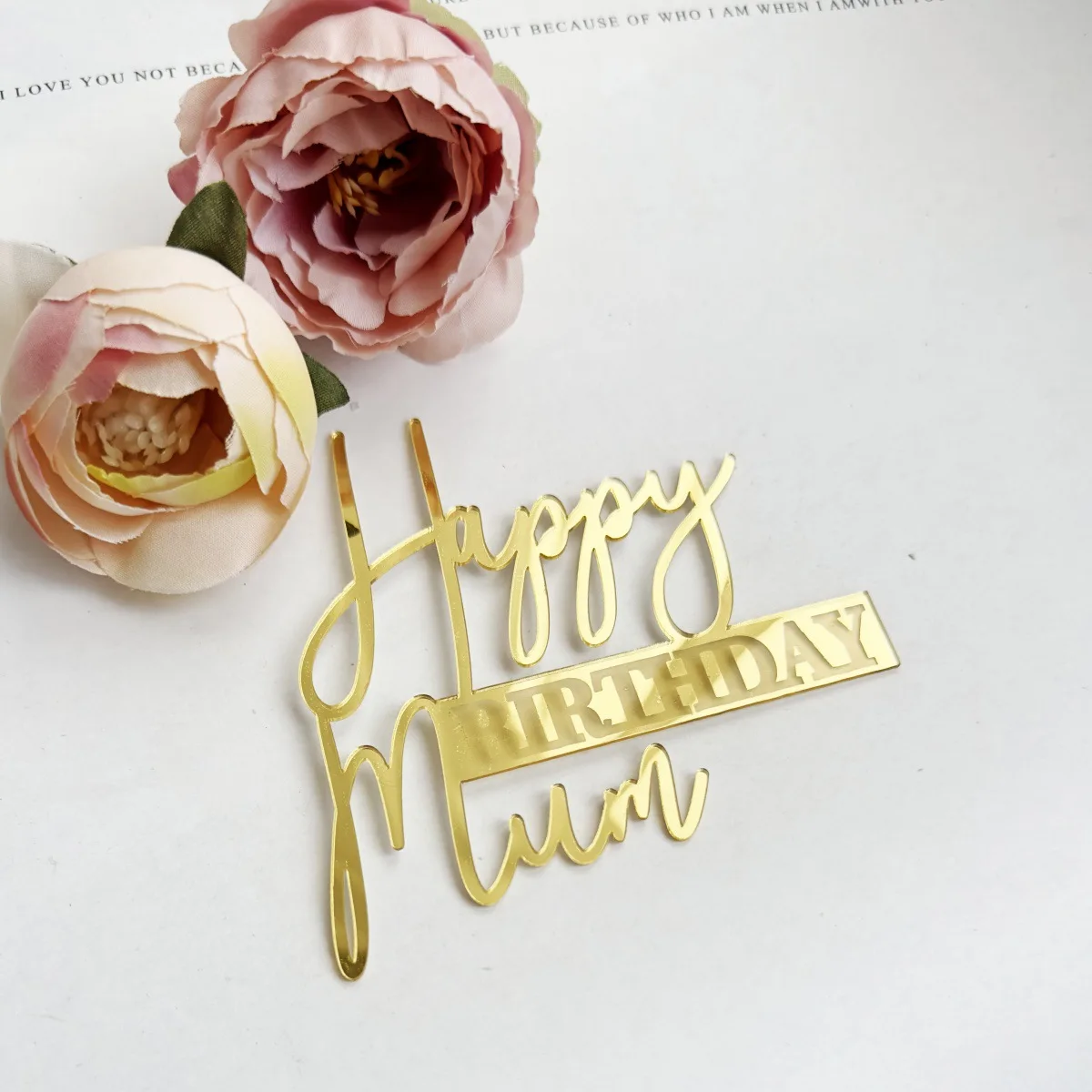 Золотые акриловые топперы для торта "Мама и Папа"
Золотые акриловые топперы для торта "Мама и Папа"