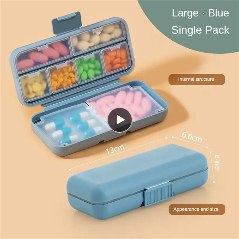 

Double Sealing Sub-box Independent Division Easy To Carry Out Pill Box Small Size And More Convenient Travel Medicine Holder