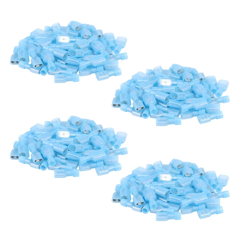 200Pcs Female & Male Fully Insulated Wire Terminals Connector Nylon Spade Connectors Blue
200Pcs Female & Male Fully Insulated Wire Terminals Connector Nylon Spade Connectors Blue