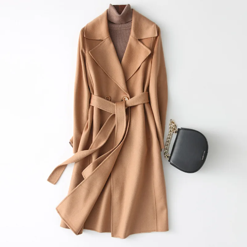 2023 New Korean Winter Long Coat Solid Women's Wool Cashmere Women's Tunic Loose Double sided Wool Top High end Woolen Coat
2023 New Korean Winter Long Coat Solid Women's Wool Cashmere Women's Tunic Loose Double sided Wool Top High end Woolen Coat