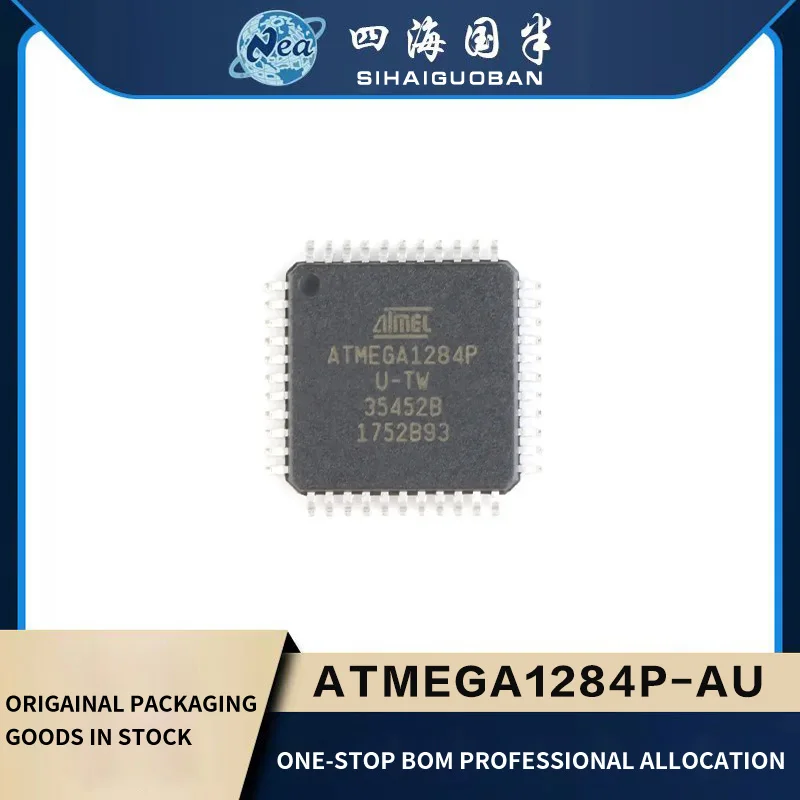 

1PCS Original Chip ATMEGA1284-AU TQFP44 ATMEGA1284P-MU QFN44 ATMEGA1284 IC MCU 8BIT 128KB FLASH