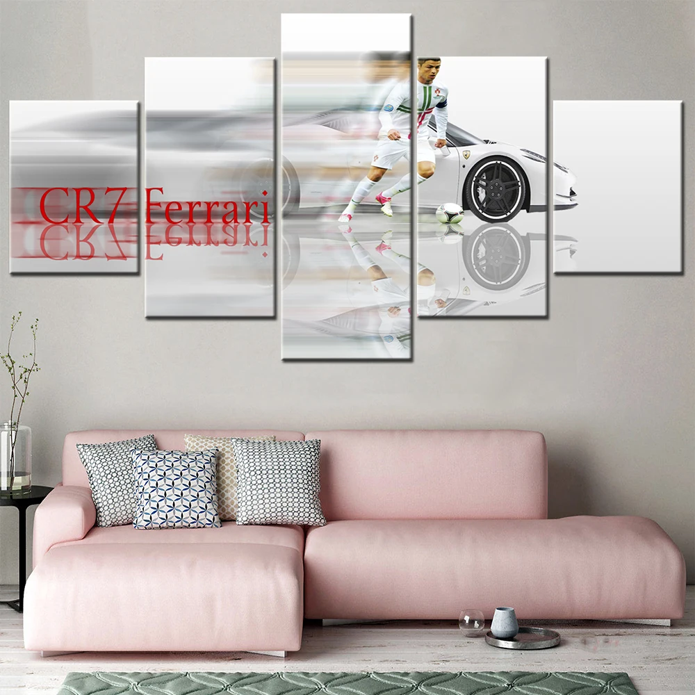 Framed Canvas Pictures Home Wall Art Framework Decoration 5 Pieces Famous Football Superstar CRonaldo Paintings HD Prints
Framed Canvas Pictures Home Wall Art Framework Decoration 5 Pieces Famous Football Superstar CRonaldo Paintings HD Prints