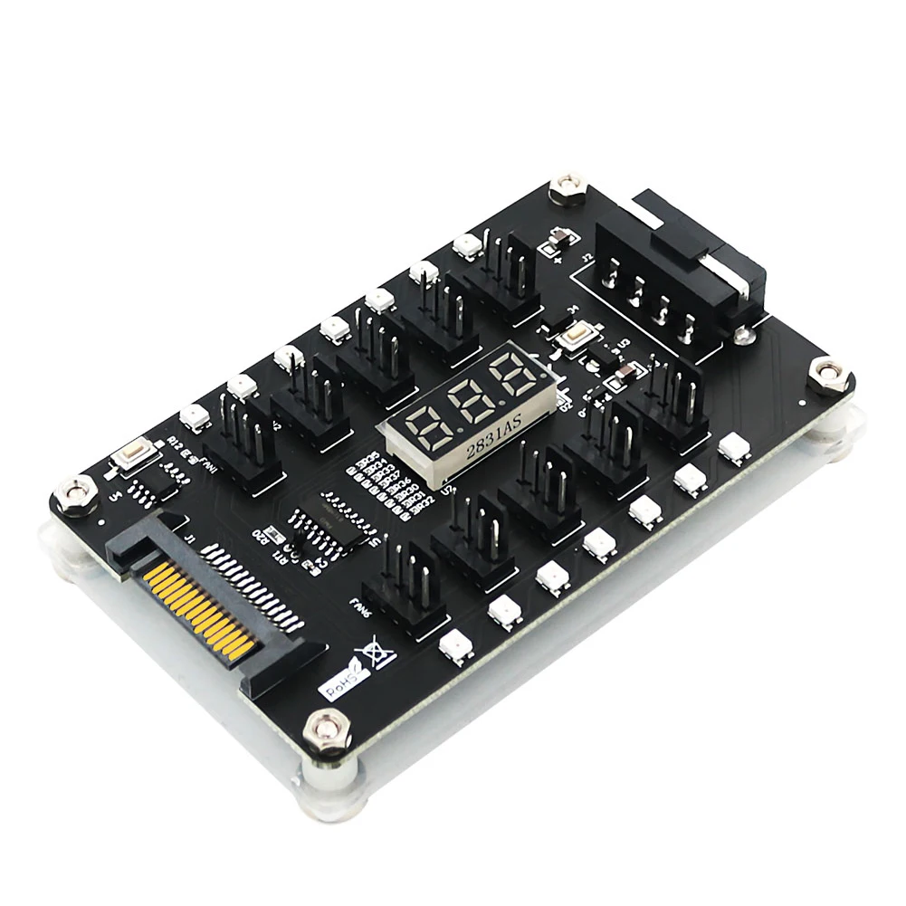 12V 3/4 Pin Computer Fan Hub Controller PC Chassis Temperature Cooling Cooler Fan Regulator Splitter
12V 3/4 Pin Computer Fan Hub Controller PC Chassis Temperature Cooling Cooler Fan Regulator Splitter