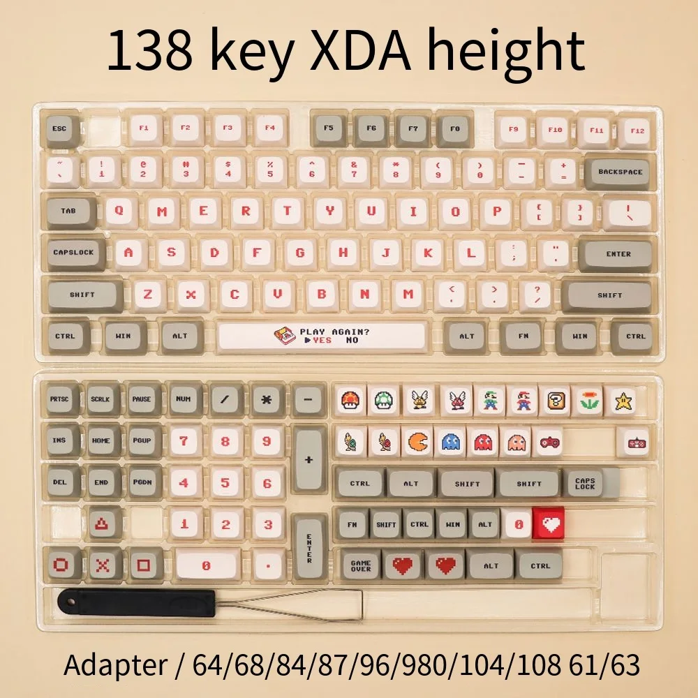 Cute 138 Keys Key Caps XDA High Mechanical Keyboard Keycap Is Suitable for 64/68/84/87/980/104/108 Keyboards
Cute 138 Keys Key Caps XDA High Mechanical Keyboard Keycap Is Suitable for 64/68/84/87/980/104/108 Keyboards