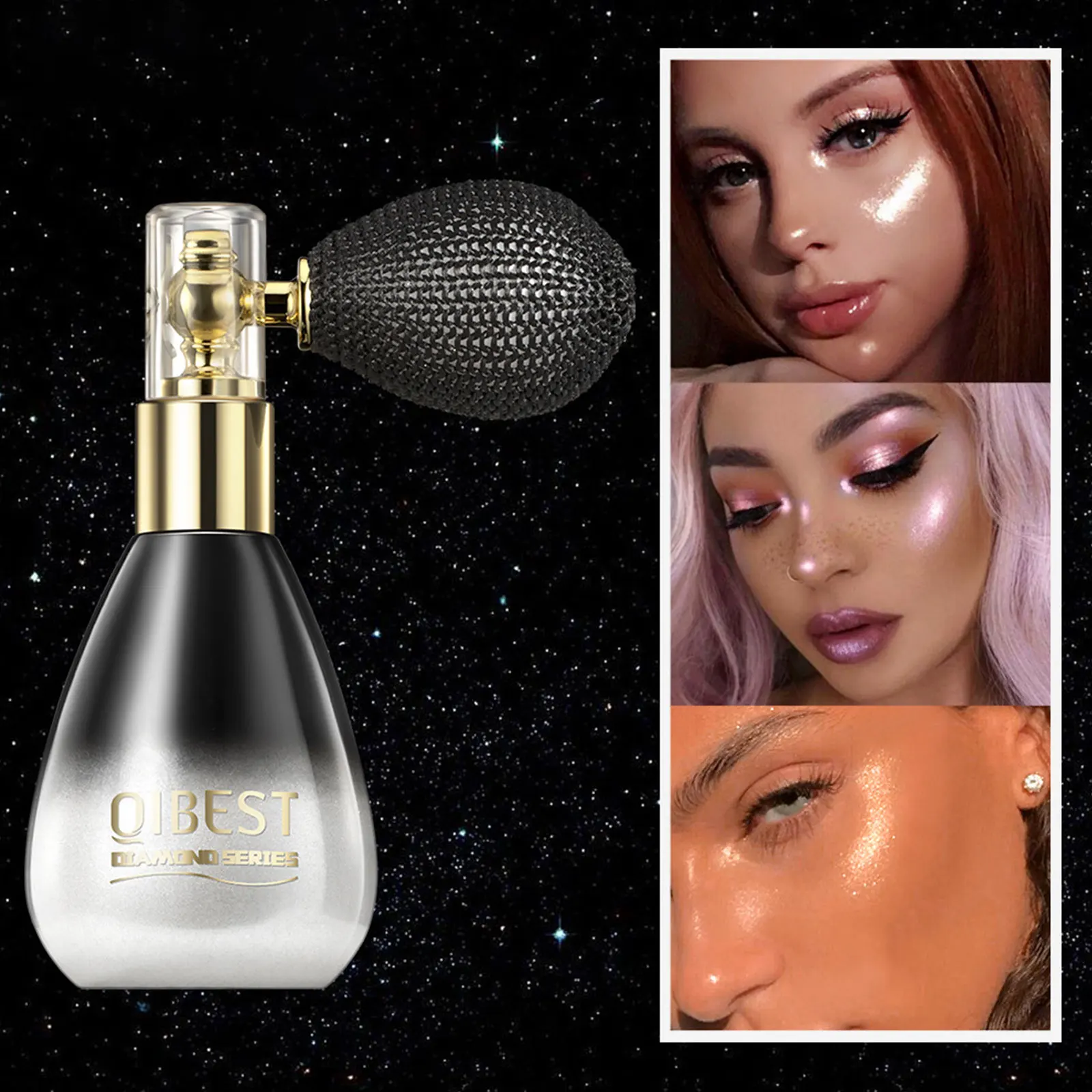 3 Colors Gloss Glitter Highlighter Powder Spray Brighten Skin Bronzers Shimmer Sparkle Powder Party Face Body Makeup Cosmetics
3 Colors Gloss Glitter Highlighter Powder Spray Brighten Skin Bronzers Shimmer Sparkle Powder Party Face Body Makeup Cosmetics