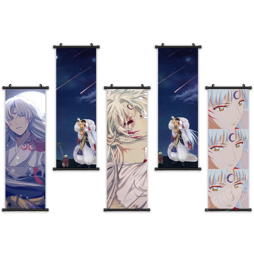 Canvas Inuyasha Home Decor Sesshoumaru Picture Printed Poster Wall Art Plastic Scroll Anime Hanging Painting Bedside Background
Canvas Inuyasha Home Decor Sesshoumaru Picture Printed Poster Wall Art Plastic Scroll Anime Hanging Painting Bedside Background