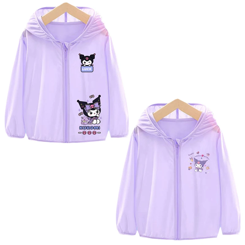 Anime Sanrios Kuromi Pattern Printed Children's Summer Sunscreen Coat Kawaii Cartoon Thin Comfortable Casual Long Sleeve Top
Anime Sanrios Kuromi Pattern Printed Children's Summer Sunscreen Coat Kawaii Cartoon Thin Comfortable Casual Long Sleeve Top