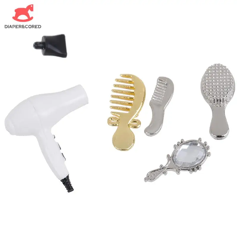 Dollhouse Miniature White Golden Comb Hair Dryer Mirror Model Toys For KID Children Play House Bathroom Decor Doll Accessories
Dollhouse Miniature White Golden Comb Hair Dryer Mirror Model Toys For KID Children Play House Bathroom Decor Doll Accessories