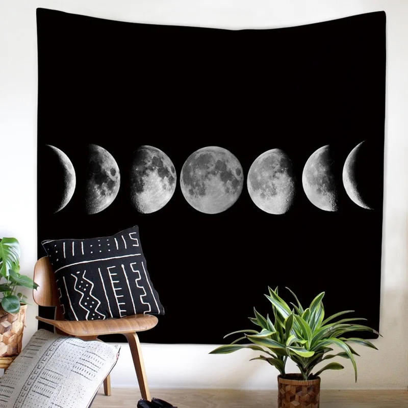 

New Tapestry High-definition Lunar Eclipse Moon Multifunctional Wall Hanging Beach Towel Dormitory Decorative Carpet