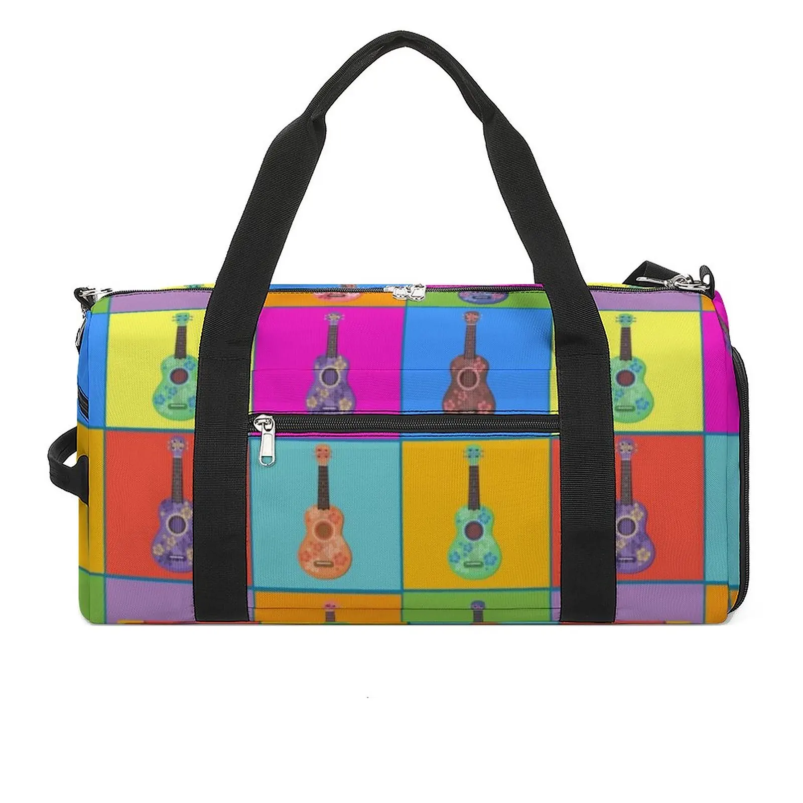 Colorful Music Gym Bag Pop Ukulele Art Travel Training Sports Bags Men Custom Large Capacity Funny Fitness Bag Weekend Handbags
Colorful Music Gym Bag Pop Ukulele Art Travel Training Sports Bags Men Custom Large Capacity Funny Fitness Bag Weekend Handbags