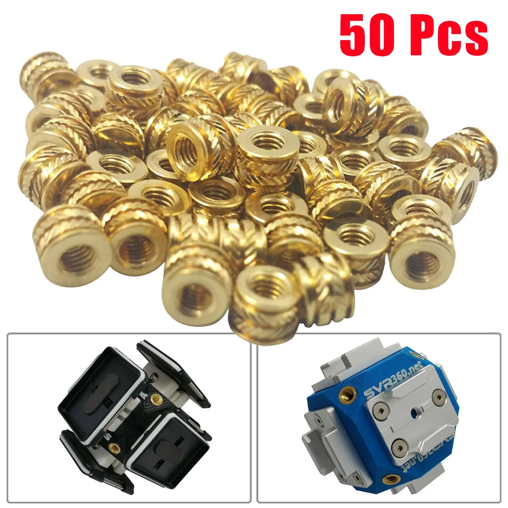 Heat Set Inserts Brass Thread Industrial Accessories Fasteners Flexibility For Plastic 50pcs Hardware Metal Parts
Heat Set Inserts Brass Thread Industrial Accessories Fasteners Flexibility For Plastic 50pcs Hardware Metal Parts