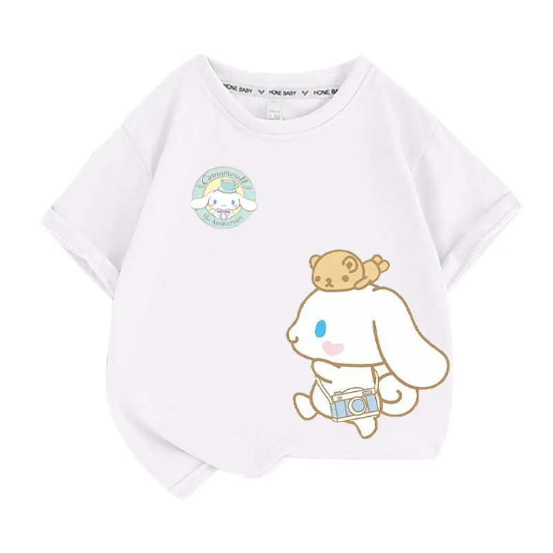 2023 Sanrio Kawaii Cinnamoroll, футболка с коротким рукавом, милый мультяшный новый летний хлопковый Повседневный Свободный Топ с коротким рукавом, подарок на день рождения
2023 Sanrio Kawaii Cinnamoroll, футболка с коротким рукавом, милый мультяшный новый летний хлопковый Повседневный Свободный Топ с коротким рукавом, подарок на день рождения