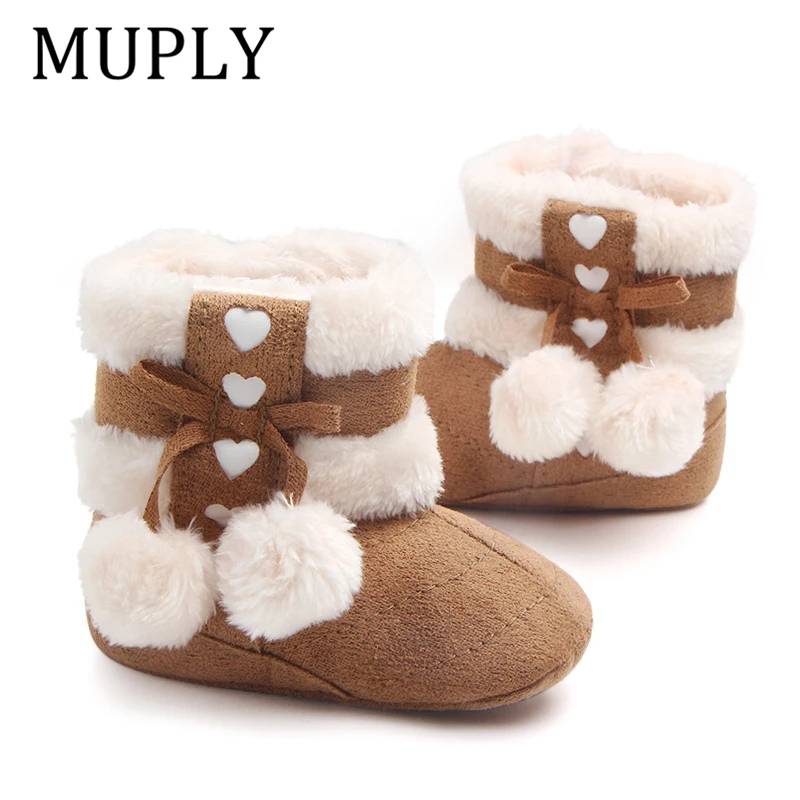 Winter Snow Boots For Newborn Baby Girls Booties Keep Warm plush inside Anti-slip Baby Infant Toddler Cute soft Bottom Shoes
Winter Snow Boots For Newborn Baby Girls Booties Keep Warm plush inside Anti-slip Baby Infant Toddler Cute soft Bottom Shoes
