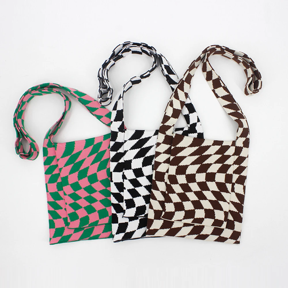 Crochet Tote Women Shoulder Bag Color Plaid Crossbody Bags for Women 2022 Fashion Contrasting Colors Hobo Shopper Purse Handbags
Crochet Tote Women Shoulder Bag Color Plaid Crossbody Bags for Women 2022 Fashion Contrasting Colors Hobo Shopper Purse Handbags