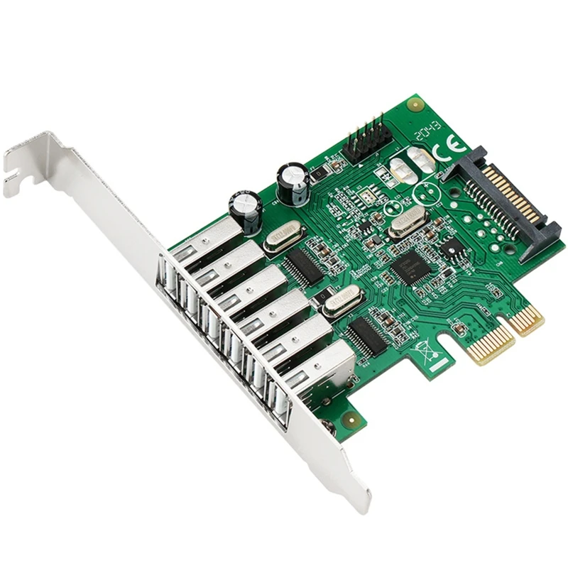 6 портов USB 2,0 супер быстрый PCI для экспресс-карты расширения (PCIe) для Windows Ser
6 портов USB 2,0 супер быстрый PCI для экспресс-карты расширения (PCIe) для Windows Ser