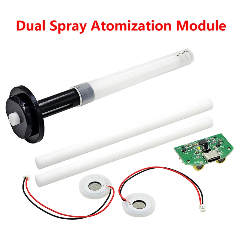Dual Spray Atomization Module DIY USB Humidifier Driving Circuit Board Atomizing Sheet Fixing Bracket Experimental Equipment
Dual Spray Atomization Module DIY USB Humidifier Driving Circuit Board Atomizing Sheet Fixing Bracket Experimental Equipment