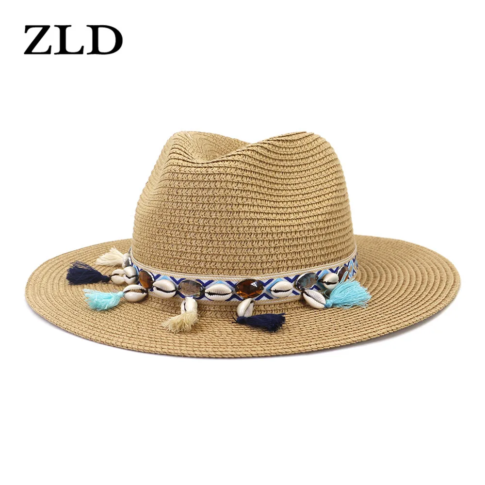 ZLD Shell Tassels Beach Hats Cowgirl Summer Hat Straw Hat for Men Women Western Cowboy Hats Lady Trendy Woven Beach Cap Sun Hat
ZLD Shell Tassels Beach Hats Cowgirl Summer Hat Straw Hat for Men Women Western Cowboy Hats Lady Trendy Woven Beach Cap Sun Hat