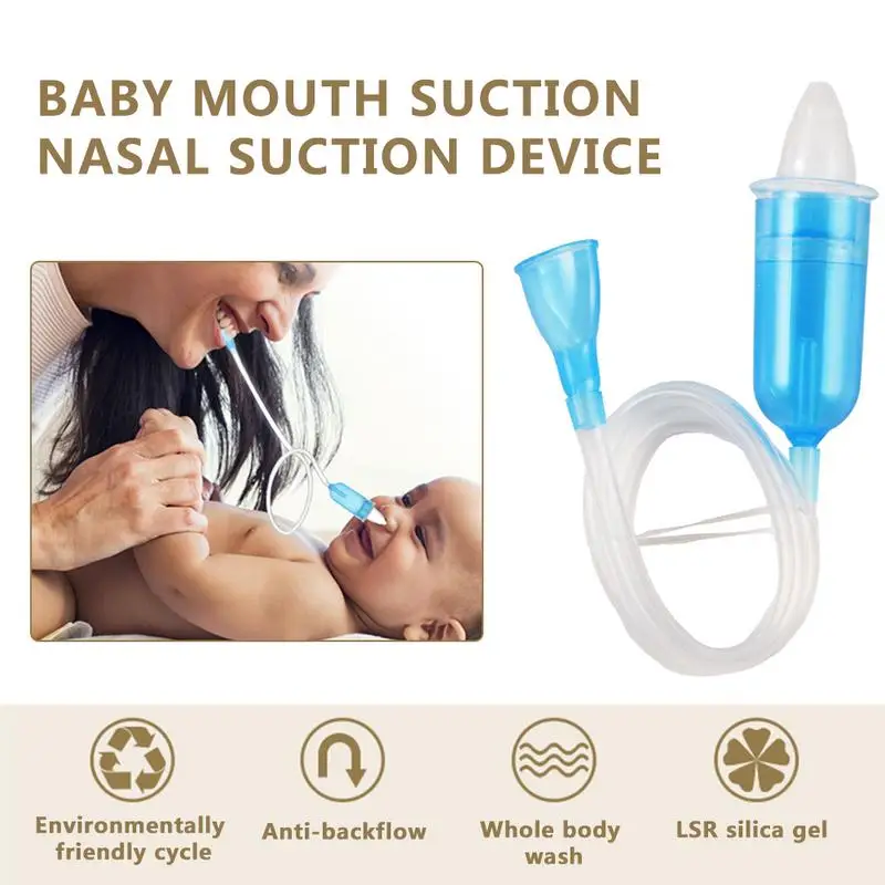 

Назальный аспиратор для новорожденных, присоска для чистки носа, инструмент для всасывания ротовой полости ребенка
