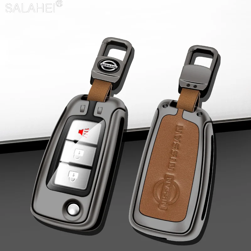 Metal Leather Car Key Case Cover Shell for Nissan X-Trail Juke F15 Rogue Qashqai J11 Tiida Murano Maxima Quest Auto Accessories
Metal Leather Car Key Case Cover Shell for Nissan X-Trail Juke F15 Rogue Qashqai J11 Tiida Murano Maxima Quest Auto Accessories