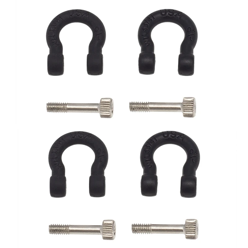 4Pcs Metal Bumper D-Ring Tow Hook for 1/10 RC Crawler Car Axial SCX10 90046 AXI03007 Traxxas TRX4 D90 Upgrade Parts
4Pcs Metal Bumper D-Ring Tow Hook for 1/10 RC Crawler Car Axial SCX10 90046 AXI03007 Traxxas TRX4 D90 Upgrade Parts