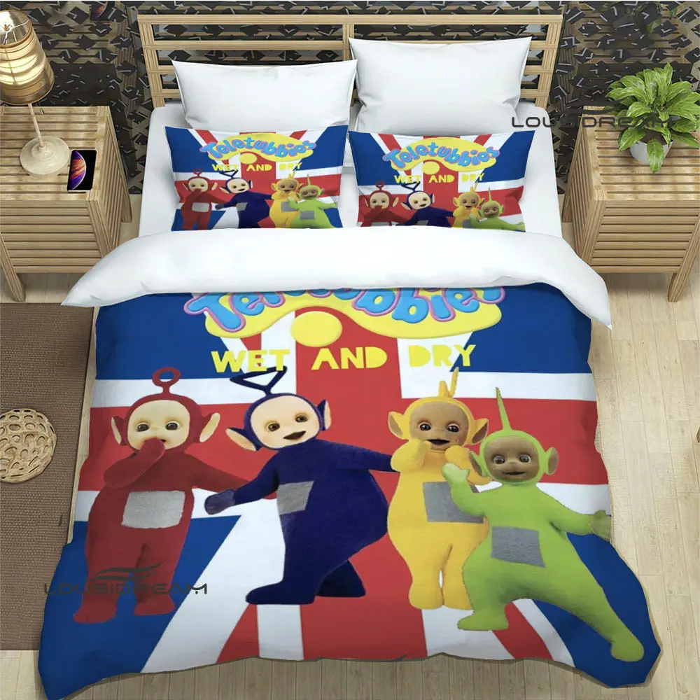 

Teletubbies cute cartoon Bedding Sets exquisite bed supplies set duvet cover bed comforter set bedding set luxury birthday gift