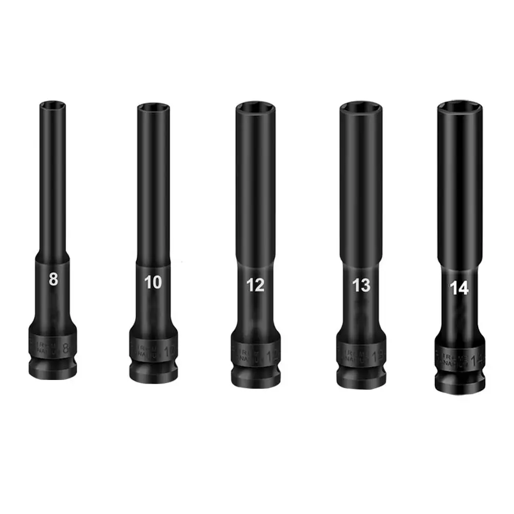 5 Pcs 1/2inch Drive Impact Wrench Hex Socket Head Adapter Spanner Converter 8-14mm Electric Impact Wrench Socket Accessories
5 Pcs 1/2inch Drive Impact Wrench Hex Socket Head Adapter Spanner Converter 8-14mm Electric Impact Wrench Socket Accessories