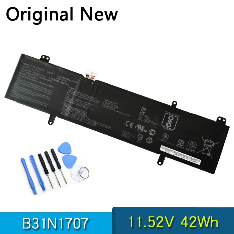 Оригинальный B31N1707 Аккумулятор для ноутбука ASUS VivoBook S14 S410UQ S410UN S41OUN S4100V S4100VN S4200U X411UA X411UF X411UN X411UQ
Оригинальный B31N1707 Аккумулятор для ноутбука ASUS VivoBook S14 S410UQ S410UN S41OUN S4100V S4100VN S4200U X411UA X411UF X411UN X411UQ