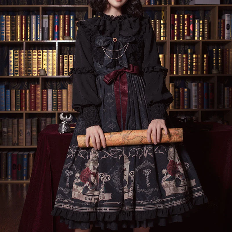 Lolita Girl JSK Dress Nightingale Rose Jsk Dress Gothic Style Dark Vintage Victorian Princess Party Dress Sleeveless Dress
Lolita Girl JSK Dress Nightingale Rose Jsk Dress Gothic Style Dark Vintage Victorian Princess Party Dress Sleeveless Dress