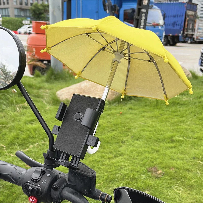 New Motorcycle Phone Holder Mini Sunshade Umbrella Bicycle Motorcycle Decoration Accessories Polyester Mobile Bicycle Umbrella 
New Motorcycle Phone Holder Mini Sunshade Umbrella Bicycle Motorcycle Decoration Accessories Polyester Mobile Bicycle Umbrella