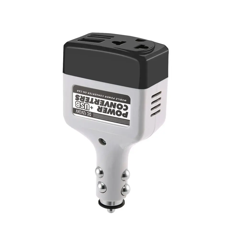 Portable Car Power Inverter Adapter Mobile Auto Power Car Charger Converter With USB Interface Shortcircuit Protection
Portable Car Power Inverter Adapter Mobile Auto Power Car Charger Converter With USB Interface Shortcircuit Protection