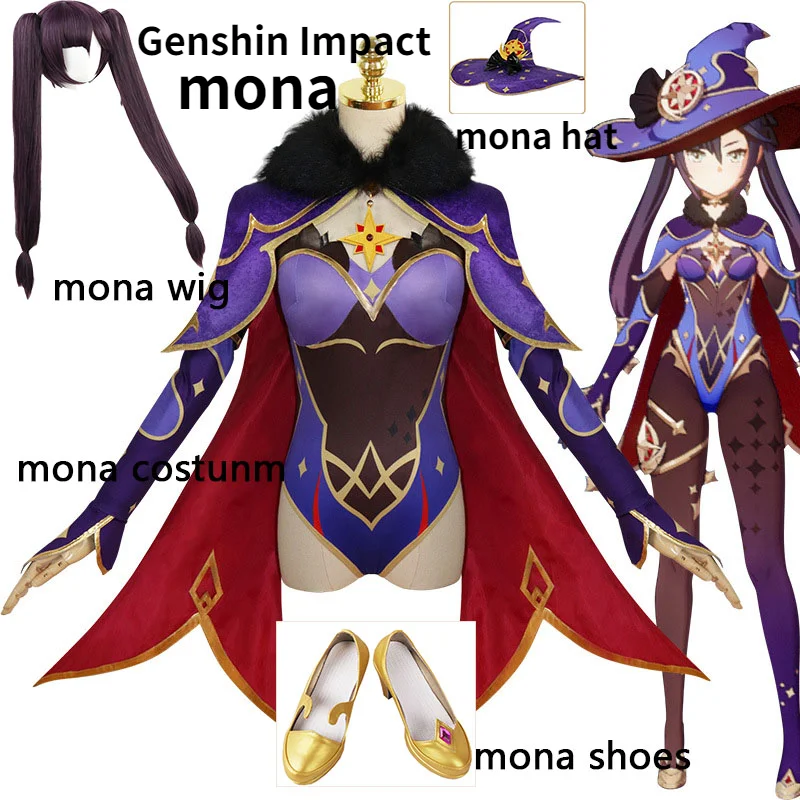 Anime Game Genshin Impact Cosplay Mona Costume Girls Women Girls Halloween Carnival Party Sexy Dress Uniform Cosplay Wig Outfit
Anime Game Genshin Impact Cosplay Mona Costume Girls Women Girls Halloween Carnival Party Sexy Dress Uniform Cosplay Wig Outfit