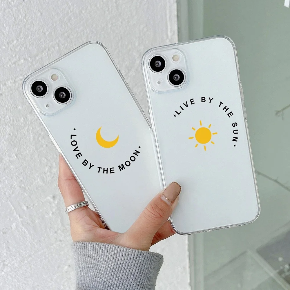 Transparent Love Sun Moon Clear Couple Phone Case For iPhone 13 12 11 Pro MAX SE2022 XR X XS 7 8 6Plus Soft Silicone Back Covers
Transparent Love Sun Moon Clear Couple Phone Case For iPhone 13 12 11 Pro MAX SE2022 XR X XS 7 8 6Plus Soft Silicone Back Covers