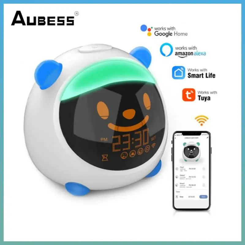 Usb Tuya Smart Kids Alarm Smart Home Eu Us Wifi Night Light Clock 5v 1a Voice For Alexa Google Home Sleep Trainer Clock 2500mah
Usb Tuya Smart Kids Alarm Smart Home Eu Us Wifi Night Light Clock 5v 1a Voice For Alexa Google Home Sleep Trainer Clock 2500mah