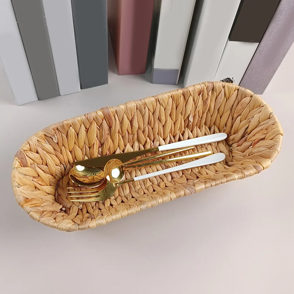 Woven Tray Fruit Basket For Storage Food Holder Bread Iron Desktop Organizing Organizer
Woven Tray Fruit Basket For Storage Food Holder Bread Iron Desktop Organizing Organizer