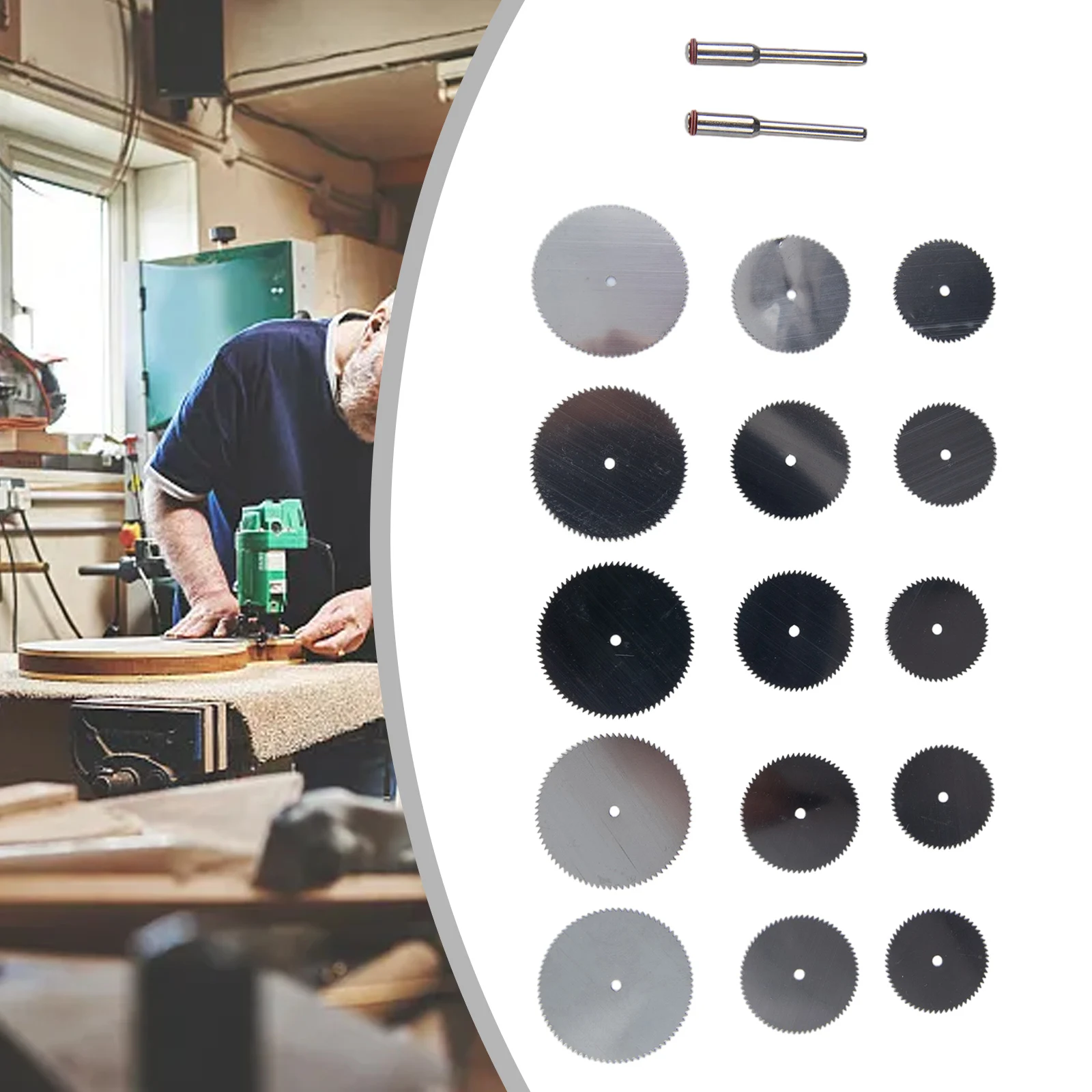 17Pcs Set Mini Circular Saw Blades Cutting Discs Rotary Tool Electric Grinding Workshop Equipment Power Tool Accessories
17Pcs Set Mini Circular Saw Blades Cutting Discs Rotary Tool Electric Grinding Workshop Equipment Power Tool Accessories