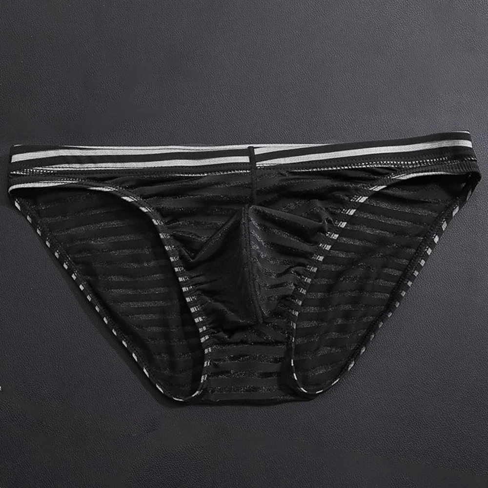 Sexy Mens Mesh Briefs See-through Ultra-thin Boxer Striped Breathable Pouch Underwear Low Rise Panties Solid Erotic Lingerie
Sexy Mens Mesh Briefs See-through Ultra-thin Boxer Striped Breathable Pouch Underwear Low Rise Panties Solid Erotic Lingerie