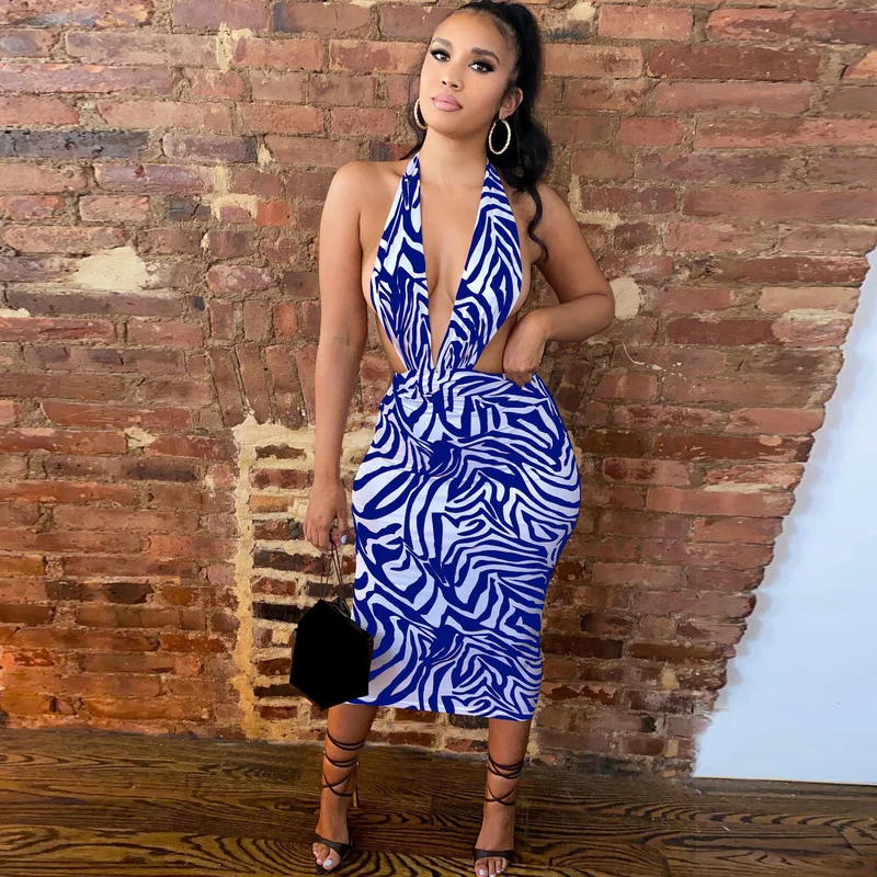 WUHE Sexy Deep V-Neck Off The Shoulder Print Mid-Calf Summer Woman Dress Sheath Open Back Club Party Bandage Dresses 
WUHE Sexy Deep V-Neck Off The Shoulder Print Mid-Calf Summer Woman Dress Sheath Open Back Club Party Bandage Dresses