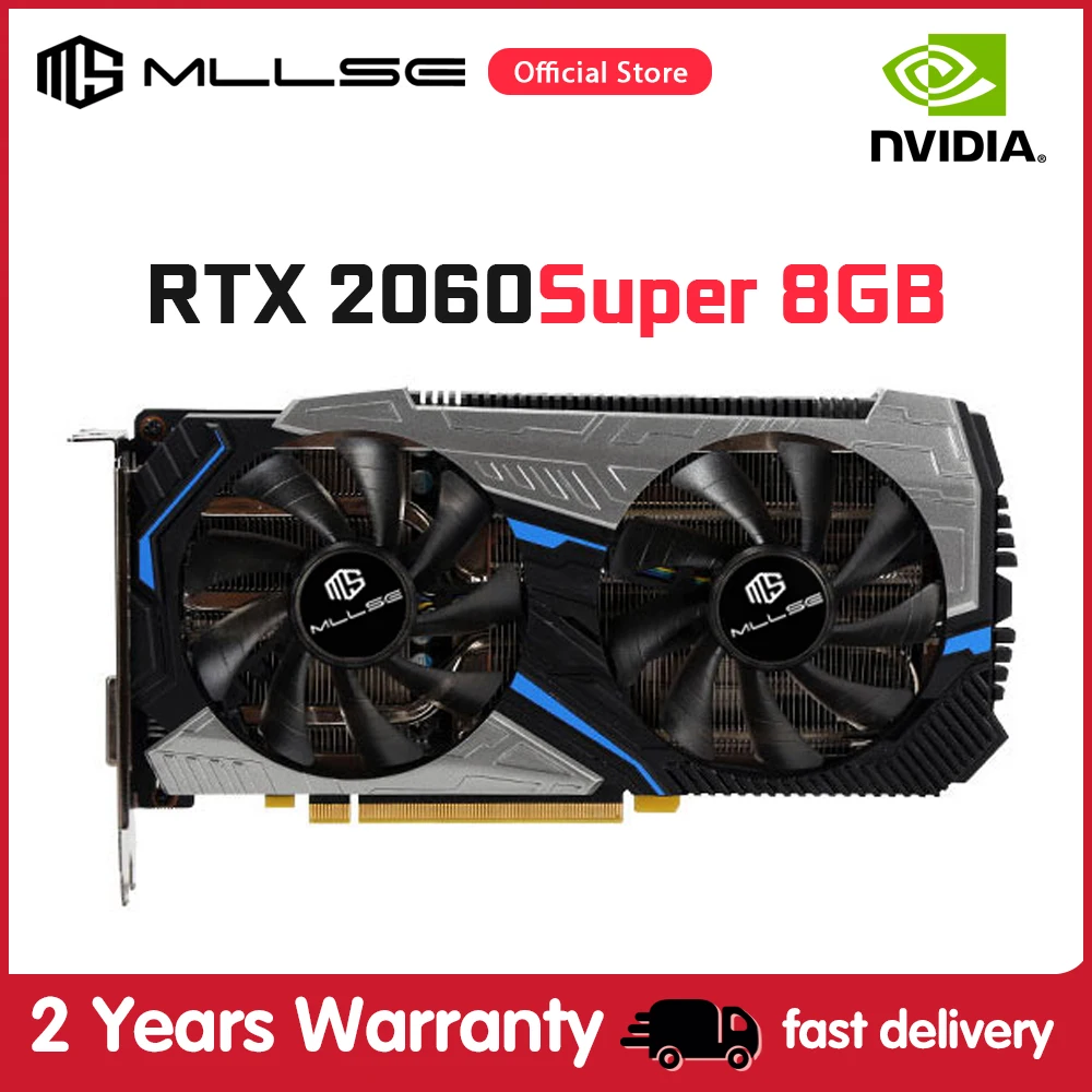 

Mllse RTX 2060 Super 8GB Graphics Card GDDR6 256Bit GPU PCI Express 3.0x16 1470MHz rtx 2060 super Gaming 8G Video Card