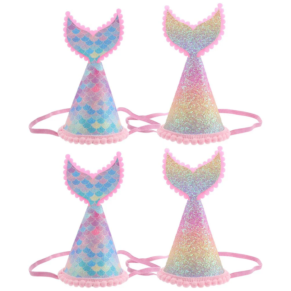 4 Pcs Birthday Hat Party Crowns Mermaid Tail Cones Happy Birthday Gift Headgear Kid Headdress Fish Hats Photo Props Baby Happy
4 Pcs Birthday Hat Party Crowns Mermaid Tail Cones Happy Birthday Gift Headgear Kid Headdress Fish Hats Photo Props Baby Happy