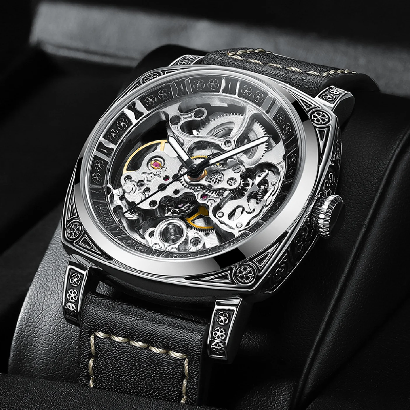 Binkada Genuine 2021 New Men's Fully Automatic Mechanical Watch Waterproof Hollow Tourbillon Business Men's Watch
Binkada Genuine 2021 New Men's Fully Automatic Mechanical Watch Waterproof Hollow Tourbillon Business Men's Watch