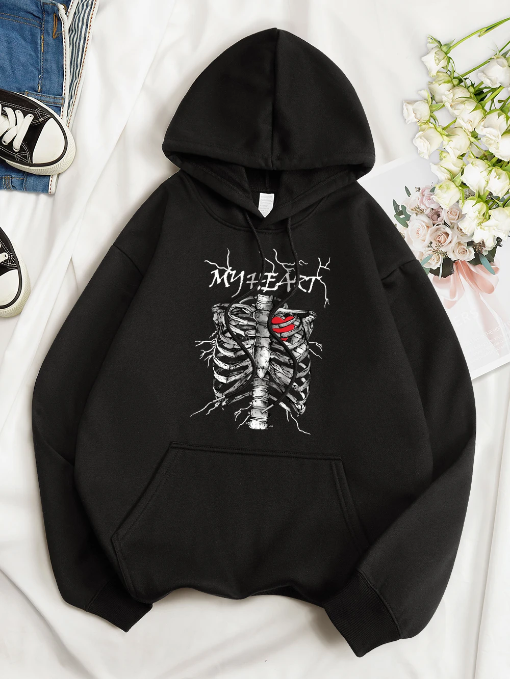 Heart Protected By Ribs Cotton Pullover For Women High Street Fashion Top Casual All-math Sweatshirt Fleece Pocket Womans Hoodie
Heart Protected By Ribs Cotton Pullover For Women High Street Fashion Top Casual All-math Sweatshirt Fleece Pocket Womans Hoodie