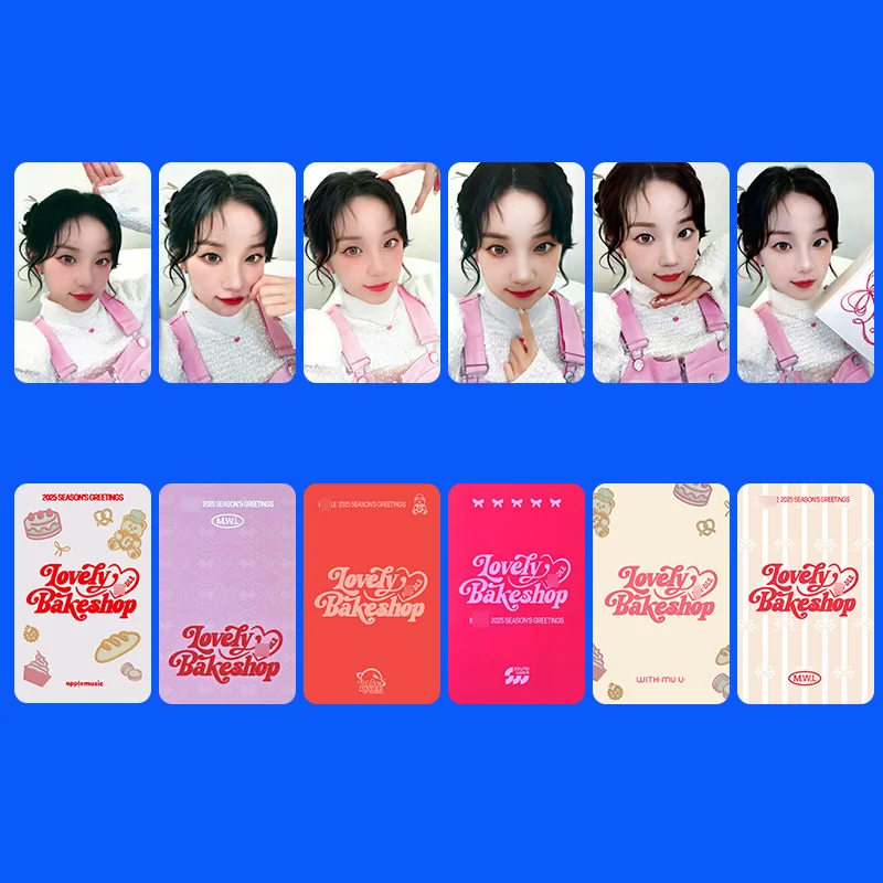 6 шт./компл. (G)I-DLE фотокарточка 2025 SEASONS GREETINGS ALBUM LOMO CARD LOVELY BAKESHOP YUQI Minnie открытка коллекционная карта gidle
6 шт./компл. (G)I-DLE фотокарточка 2025 SEASONS GREETINGS ALBUM LOMO CARD LOVELY BAKESHOP YUQI Minnie открытка коллекционная карта gidle