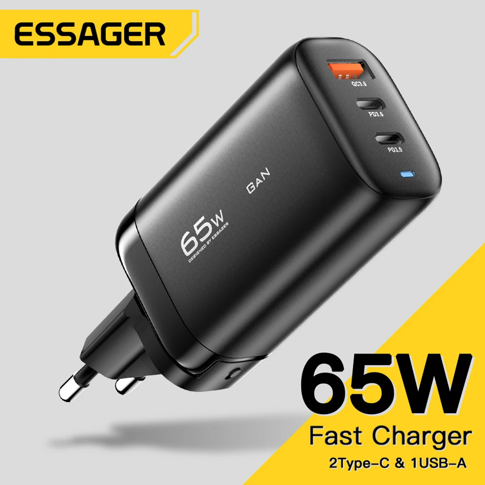Зарядное устройство Essager, 65 Вт, USB Type-C, для Samsung QC3.0 PD3.0
Зарядное устройство Essager, 65 Вт, USB Type-C, для Samsung QC3.0 PD3.0