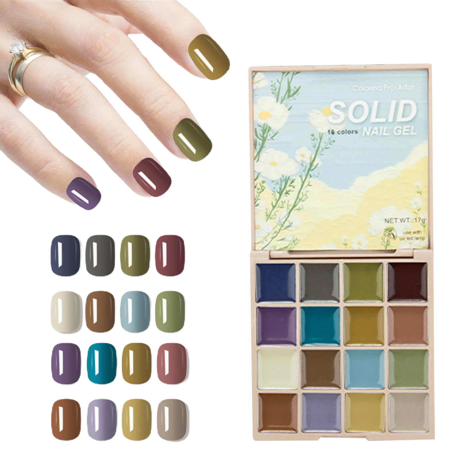 Gel Nail Polish Palette Set Nail Polish Palette Set Highly Pigmented Solid Nail Polish Manicure For Nail Art Nail Paint DIY
Gel Nail Polish Palette Set Nail Polish Palette Set Highly Pigmented Solid Nail Polish Manicure For Nail Art Nail Paint DIY