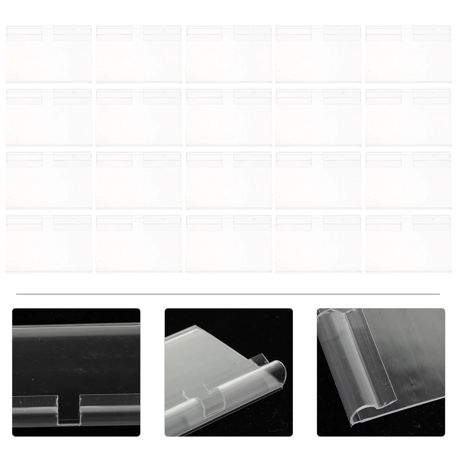 50Pcs Bin Labels Clip On Label Stand Merchandise Sign Holder Price Tag Lable Stand Plastic Price Tag Holder
50Pcs Bin Labels Clip On Label Stand Merchandise Sign Holder Price Tag Lable Stand Plastic Price Tag Holder