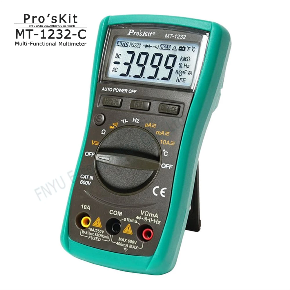 Мультиметр Pro 'sKit MT-1232-C, многофункциональный мультиметр, автоматический цифровой тестер напряжения постоянного и переменного тока, сопротивления, частоты, мультиметр
Мультиметр Pro 'sKit MT-1232-C, многофункциональный мультиметр, автоматический цифровой тестер напряжения постоянного и переменного тока, сопротивления, частоты, мультиметр