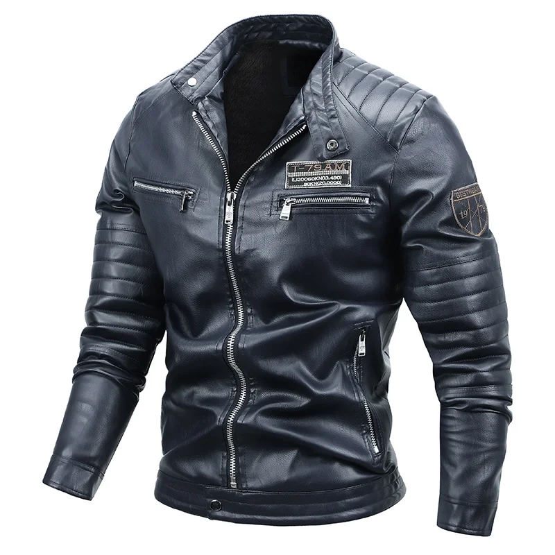 JG-8568 Men's Youth PU Leather Jacket Plus Velvet Motorcycle Clothing Warm Fashion Casual Men
JG-8568 Men's Youth PU Leather Jacket Plus Velvet Motorcycle Clothing Warm Fashion Casual Men