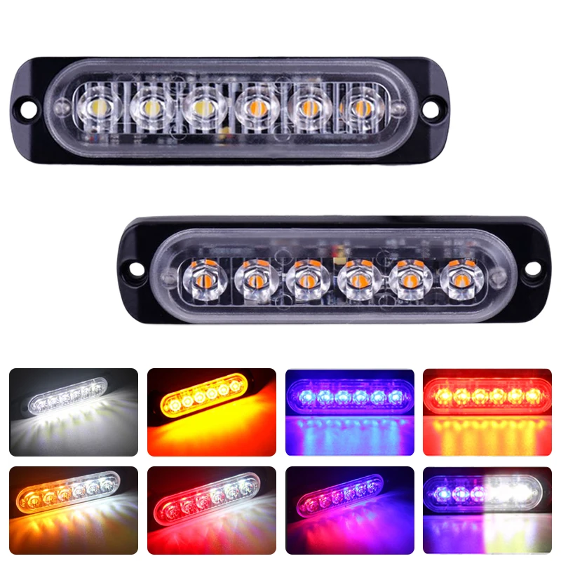 Car Strobe Warning Light 6LED Flashing Breakdown Emergency Light Highlight Signal Lamp 12V Truck Trailer Motorcycle Side Lights
Car Strobe Warning Light 6LED Flashing Breakdown Emergency Light Highlight Signal Lamp 12V Truck Trailer Motorcycle Side Lights