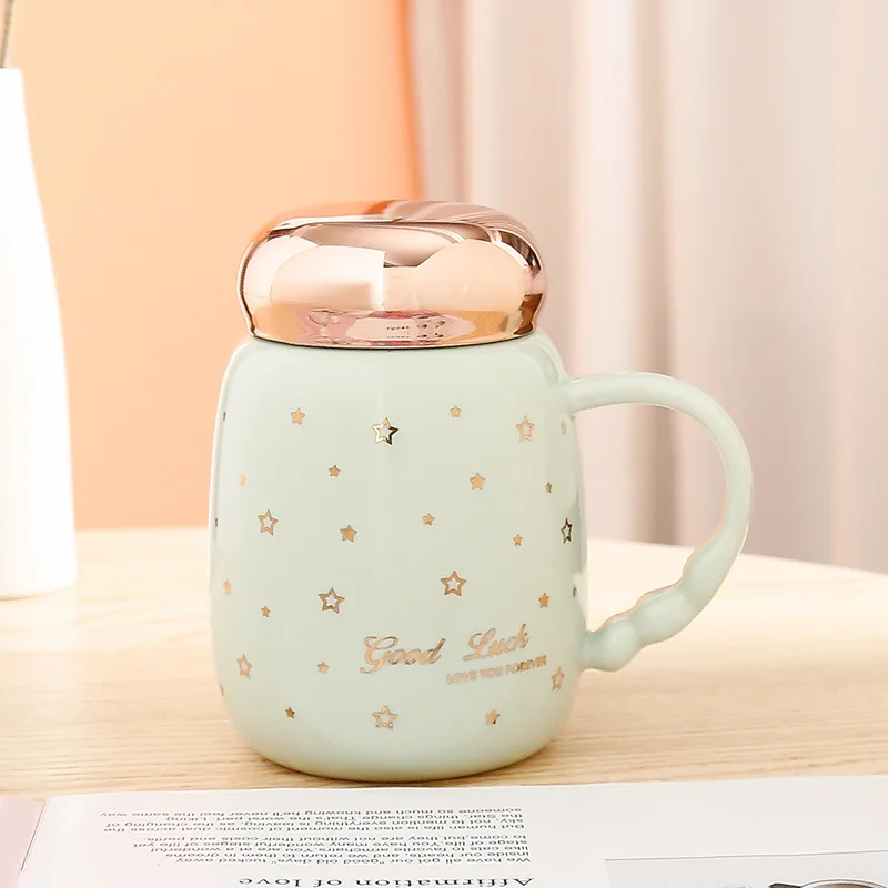 450ML Coffee Water Cup with Lid Creative Gypsophila Ceramic Mug Household Men's and Women's Breakfast Milk Drinkware Cou
450ML Coffee Water Cup with Lid Creative Gypsophila Ceramic Mug Household Men's and Women's Breakfast Milk Drinkware Cou