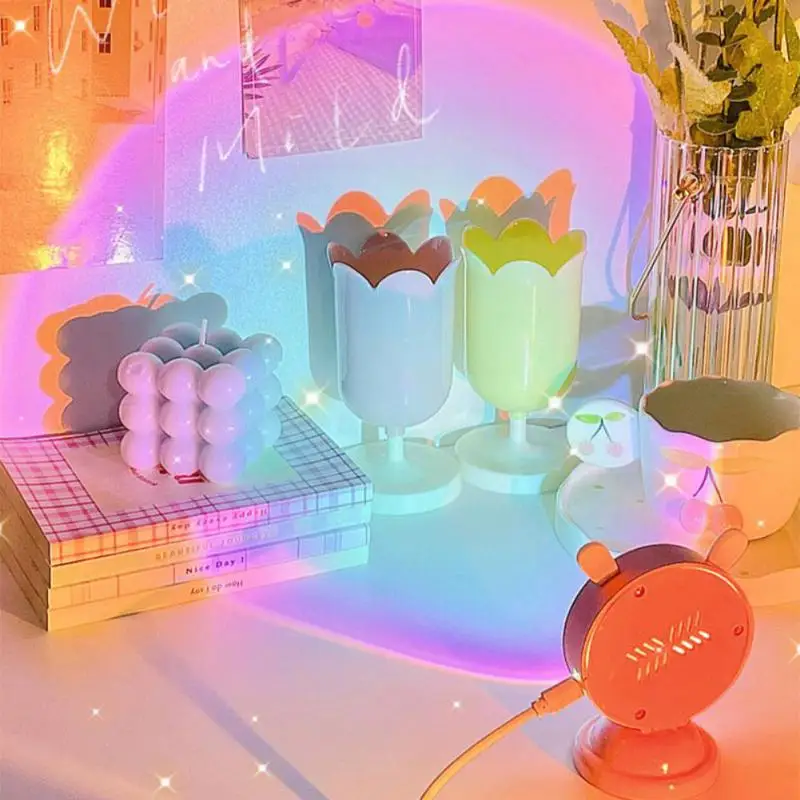 Mini USB LED Lamp Rainbow Night Light Atmosphere Projector Wall Decoration Coffee Shop Photography Lighting Home Decor
Mini USB LED Lamp Rainbow Night Light Atmosphere Projector Wall Decoration Coffee Shop Photography Lighting Home Decor
